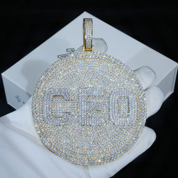 Custom 3d Big Disc Letter Pendant ZUUKING